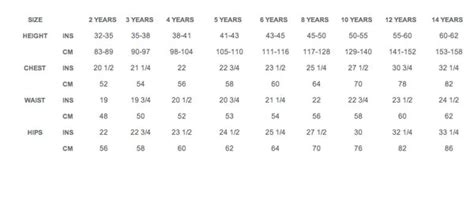 stella mccartney size chart.